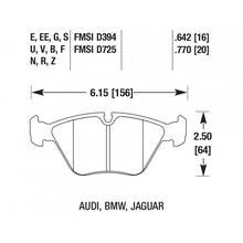 HAWK DTC-70 передние тормозные колодки для Bmw M3/M5/Z3M/Z4M (E36/E46/E34/E85/E86/E32)