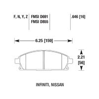Brannor Ceramic передние тормозные колодки для Acura MDX (mk1) (01-06)