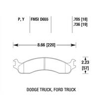 HAWK SD передние тормозные колодки для Ford E350/E450 Econoline (95-07)