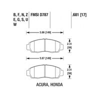 Brannor Ceramic передние тормозные колодки для Honda Civic 1.8L (mk8)/Stepwagon (05-15)