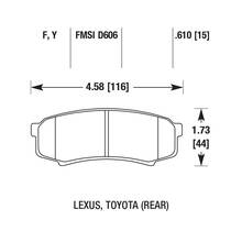 HAWK SD задние тормозные колодки для Toyota Land Cruiser Prado 150/120/ Lexus GX460/GX470