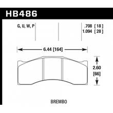 HAWK SuperDuty тормозные колодки под Brembo/Rotora 6 поршн