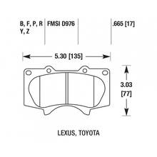 HAWK street 5.0 передние тормозные колодки для Toyota Land Cruiser Prado 150/120/ Lexus GX460/GX470