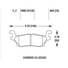 PowerStop Z36 задние тормозные колодки для Hummer H3
