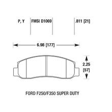 HAWK SuperDuty передние тормозные колодки для Ford F250/F350 (05-07)