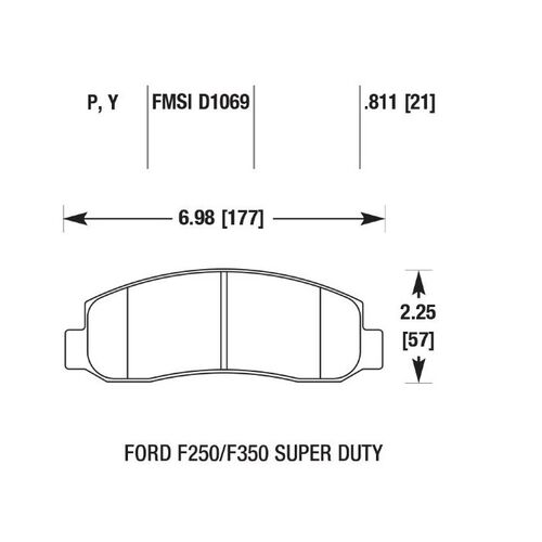 HAWK SuperDuty передние тормозные колодки для Ford F250/F350 (05-07) HAWK SuperDuty передние тормозные колодки для Ford F250/F350 (05-07)
