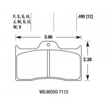 HAWK Blue 9012 тормозные колодки для суппортов WILWOOD 7112
