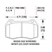HAWK HPS передние тормозные колодки INFINITI G35/NISSAN 350Z (Brembo)