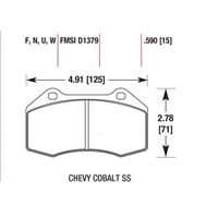 HAWK HP Plus передние тормозные колодки для Opel Corsa OPC NE (D/E)/Renault Clio RS (mk3)/Megane RS (mk2)/Alpine A110/Mazda MX5 (ND)/Fiat 124 (for Brembo)