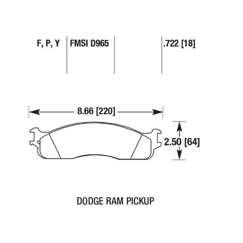 HAWK LTS передние тормозные колодки для Dodge Ram 2500/3500/1500 5.7/5.9/6.7/8.0L (2003-2008)