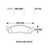 HAWK LTS передние тормозные колодки для Dodge Ram 2500/3500/1500 5.7/5.9/6.7/8.0L (2003-2008)