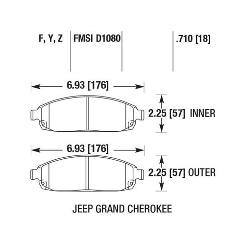 Brannor Ceramic передние тормозные колодки для Jeep Grand Cherokee (wk1) (под 328мм диск) Brannor Ceramic передние тормозные колодки для Jeep Grand Cherokee (wk1) (под 328мм диск)