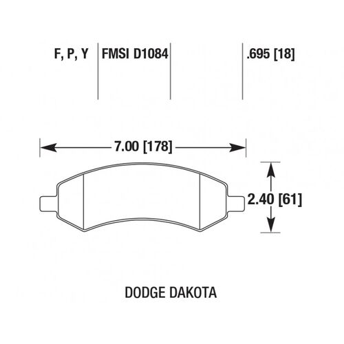Brannor Ceramic передние тормозные колодки Dodge RAM 1500/Durango/Dakota/Mitsubishi Raider Brannor Ceramic передние тормозные колодки Dodge RAM 1500/Durango/Dakota/Mitsubishi Raider