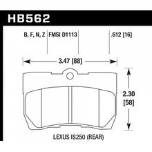 HAWK HPS 5.0 задние тормозные колодки для Lexus IS/GS (2006+/2013+)