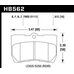 HAWK HPS задние тормозные колодки для Lexus IS/GS (2006+/2013+) HAWK HPS задние тормозные колодки для Lexus IS/GS (2006+/2013+)