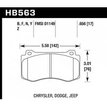 HAWK HPS Передние тормозные колодки для Jeep GRAND CHEROKEE SRT8 (WK1)/ Dodge Charger SRT8/ Challenger SRT8