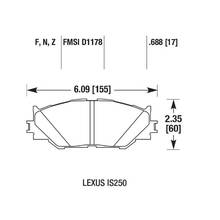 Brannor Ceramic передние тормозные колодки для Lexus IS (2005+) (под 296мм диск)
