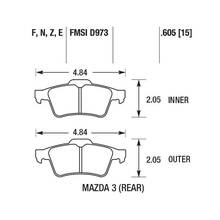 HAWK PC Задние тормозные колодки для Jaguar XF/XK/XJ/F-type/Focus 2-3/Mazda 3/Saab 9-3/Volvo C30/C70/S40/V40/V50
