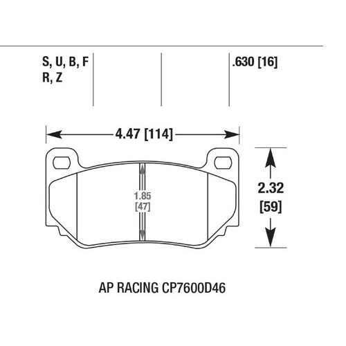 HAWK DTC-70 тормозные колодки для AP Racing CP7600D46; 16 mm HAWK DTC-70 тормозные колодки для AP Racing CP7600D46; 16 mm