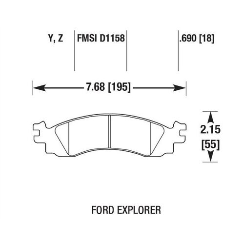 Колодки тормозные 36-1158 PowerStop Z36 передние FORD EXPLORER 2011-2019