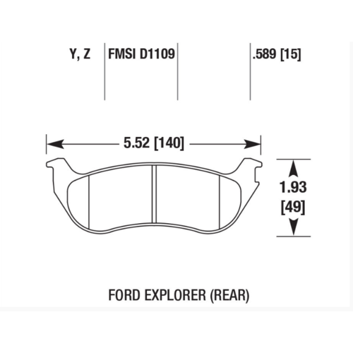 PowerStop Z36 задние тормозные колодки для Ford Explorer (mk4) 4.0/4.6L/Mercury Mountaineer (05-10) PowerStop Z36 задние тормозные колодки для Ford Explorer (mk4) 4.0/4.6L/Mercury Mountaineer (05-10)