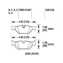 HAWK ER-1 задние тормозные колодки для BMW 120/130/320/325/X1 (E90/E92/E87/E81/E84)