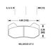 HAWK DTC-60 тормозные колодки для суппортов Wilwood 6712 (12mm)