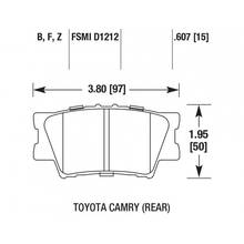HAWK street 5.0 задние тормозные колодки для Toyota Camry (V40/V50)/Lexus ES/Rav4 (A30/A40) (2007+)