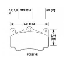 HAWK 5.0 передние тормозные колодки для Porsche 911 (996) Turbo/GT3/ 997 Carrera