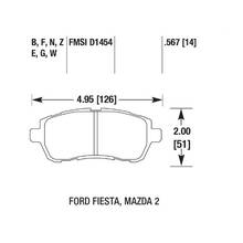 HAWK HP Plus передние тормозные колодки для Ford Fiesta/ST (mk7) 1.6L/Mazda 2 1.5L (2011+)