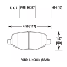 PowerStop Z23 задние тормозные колодки для Ford Edge/Flex/Explorer (mk5)/Lincoln MKS (10-16)