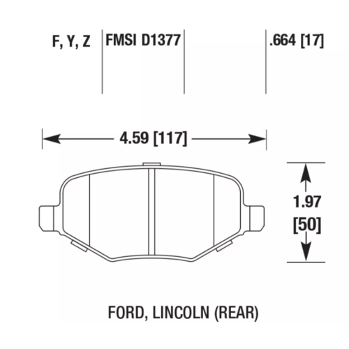PowerStop Z23 задние тормозные колодки для Ford Edge/Flex/Explorer (mk5)/Lincoln MKS (10-16) PowerStop Z23 задние тормозные колодки для Ford Edge/Flex/Explorer (mk5)/Lincoln MKS (10-16)