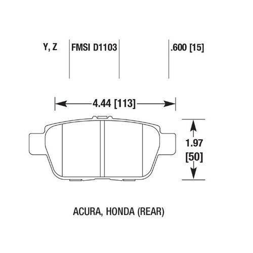 HAWK LTS задние тормозные колодки для Honda Ridgeline/Acura TL (2009-2014) HAWK LTS задние тормозные колодки для Honda Ridgeline/Acura TL (2009-2014)