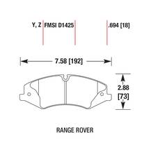 HAWK Perf. Ceramic передние тормозные колодки для Range Rover Vogue/Sport/Discovery 3.0/3.6 (2009+) (под 360мм диск)