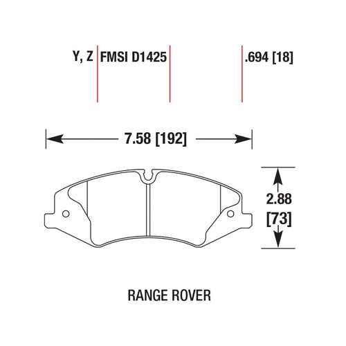 PowerStop Z26 передние тормозные колодки для Range Rover Sport / Discovery 3.0/3.6 (2010+)
