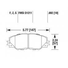 HAWK HPS передние тормозные колодки для Toyota RAV4 (06-16)