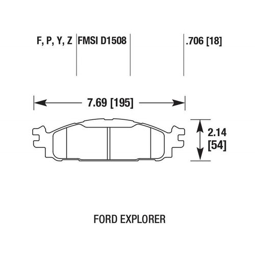 Колодки тормозные 36-1508 PowerStop Z36 передние Ford Explorer 2011-2019 Колодки тормозные 36-1508 PowerStop Z36 передние Ford Explorer 2011-2019
