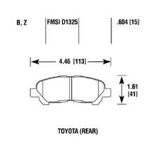 STOPTECH задние тормозные колодки для Toyota Highlander (U40) (07-13)