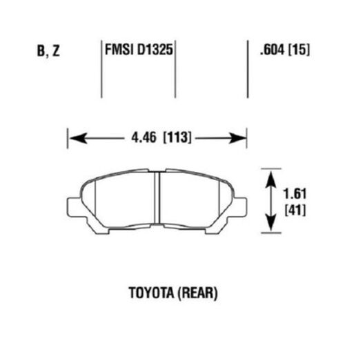 STOPTECH задние тормозные колодки для Toyota Highlander (U40) (07-13)
