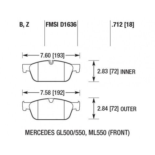 PowerStop Z26 передние тормозные колодки для Mercedes GLE63/GLE500/GLS500/GL/ML (W166/X166/C292) PowerStop Z26 передние тормозные колодки для Mercedes GLE63/GLE500/GLS500/GL/ML (W166/X166/C292)
