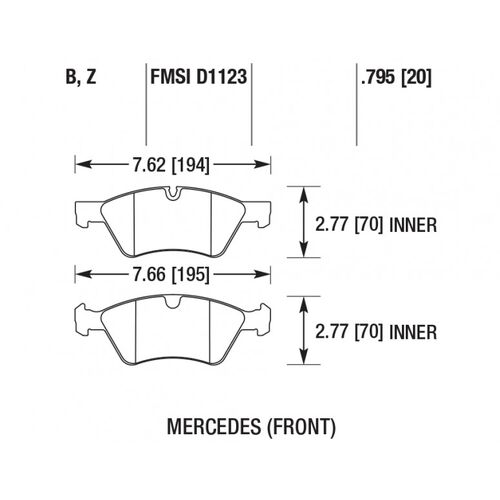 HAWK PC передние тормозные колодки для Mercedes E500/G55/GL500/ML500/R (w211/w463/w164/w251) HAWK PC передние тормозные колодки для Mercedes E500/G55/GL500/ML500/R (w211/w463/w164/w251)