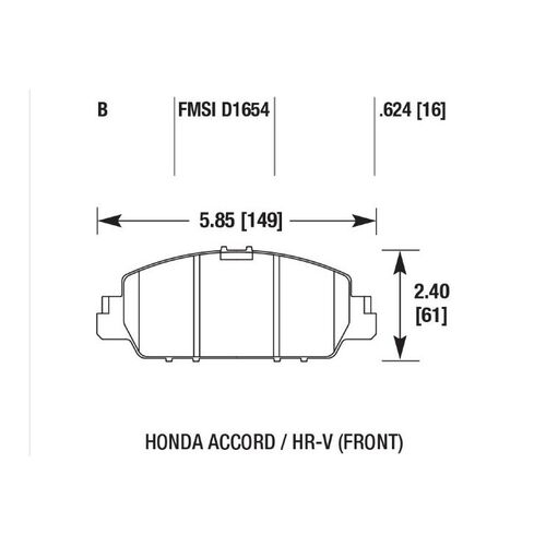 HAWK HPS 5.0 передние тормозные колодки для Honda Accord 9/HRV (2015+) HAWK HPS 5.0 передние тормозные колодки для Honda Accord 9/HRV (2015+)