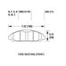 DC brakes RT2 передние тормозные колодки Ford Mustang 6 3.7L (под 320мм диск)