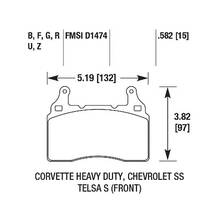 Brannor Ceramic передние тормозные колодки для Chevrolet Camaro 6.2 (mk5/mk6)/Corvette C7 Z51/Cadillac CTS-V/Tesla Model S
