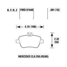 Brannor Ceramic задние тормозные колодки для Mercedes A/B/CLA/GLA