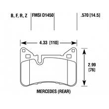 HAWK HPS 5.0 задние тормозные колодки для Mercedes C63/CLS63/E63 (W204/W205/W218/W212)