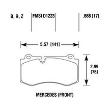 HAWK PC передние тормозные колодки для Mercedes CL500/CLS500/E500/S280-500/SL300-500 (c216/w219/w211/w221/r230)