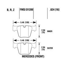 HAWK PC передние тормозные колодки для Mercedes CL63-65/S63-65 (C216/w221)