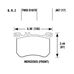 HAWK PC передние тормозные колодки для Mercedes SL350-500/S350-400 (r231/w222)
