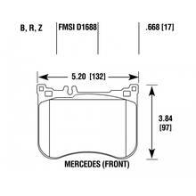 HAWK HPS 5.0 передние тормозные колодки для Mercedes S300/S350/S400/S500/SL500 (w222/c217/R231)